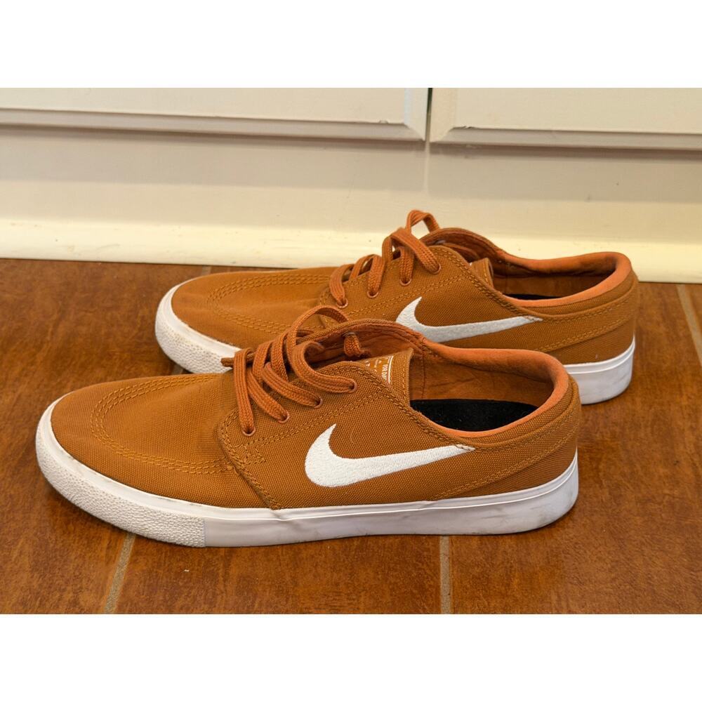 Nike SB Zoom Stefan Janoski Canvas RM Shoes Cider (Brown) White hoes Mens Sz 7.5 - Picture 10 of 11